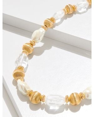 Talbots Crystal Keepsake Necklace - White