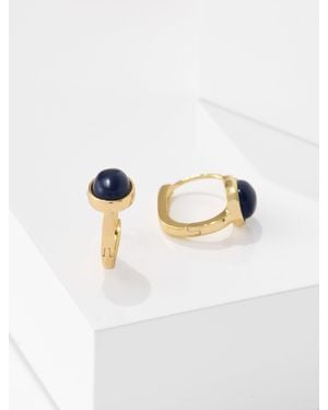 Talbots Cabochon Hoop Earrings - Multicolor
