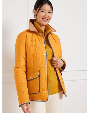Talbots Quilted Barn Jacket - Orange