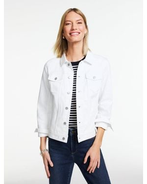 Talbots Classic Jean Jacket - White