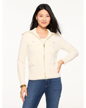Talbots Full-zip Cardigan Sweater - Blue