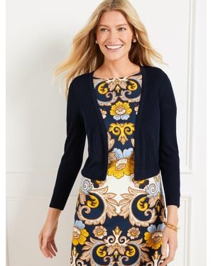 Talbots Ribbed Shrug - Blue