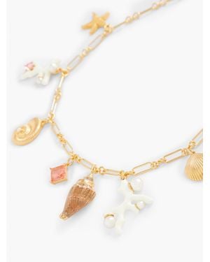 Talbots Sealife Charm Necklace - White