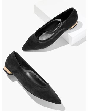 Talbots Portia Mesh Suede Flats - Black