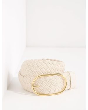 Talbots Braided Rope Belt - Natural