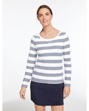 Talbots Supersoft Jersey Long Sleeve T-shirt - White