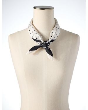 Talbots Mystic Dot Neckerchief - Natural