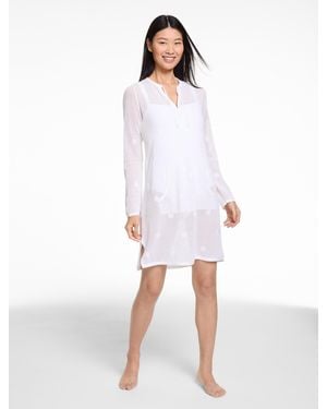 Aqua Club Tunic Top Cover-up - White