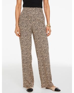 Talbots Wide Leg Pull-on Pants - Multicolor