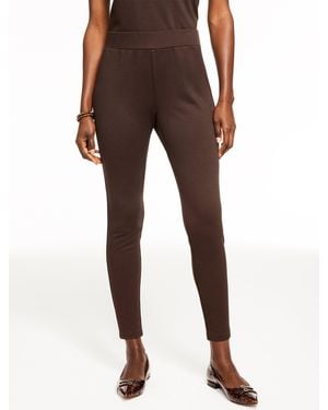 Talbots Passport Ponte Leggings - Brown