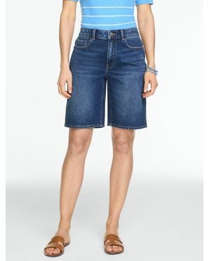Talbots Relaxed Denim Shorts - Blue
