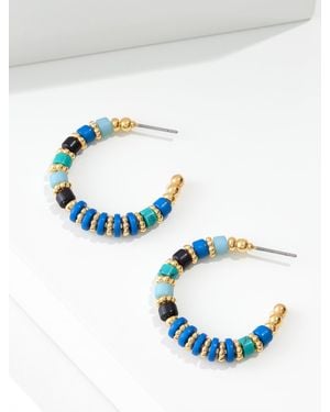 Talbots Celestine Hoop Earrings - Brown