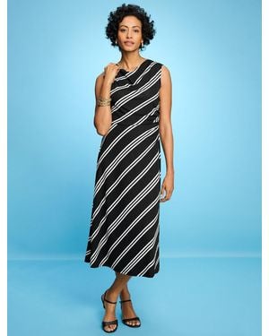 Talbots Jersey Fit-&-flare Maxi Dress - White