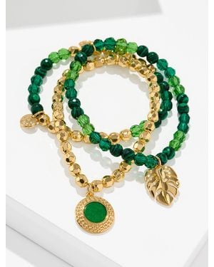 Talbots Vespera Stretch Bracelet Set - Green