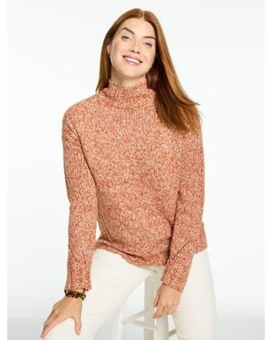 Talbots Mockneck Jumper - Orange
