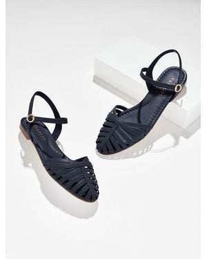 Talbots Ansly Nappa Fisherman Flats - Blue