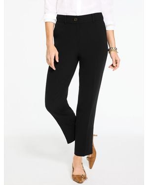 Talbots Straight Leg Easy Travel Trousers - Black