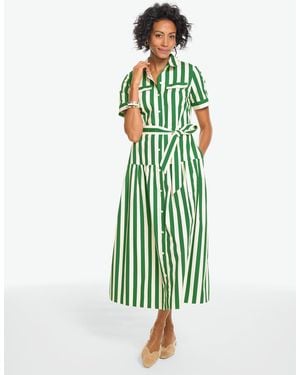 Talbots Poplin Shirtdress - Green