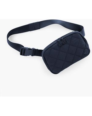 Talbots T By Quilted Nylon Belt Bag - Blue