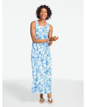 Talbots Sleeveless Jersey Dress - Blue