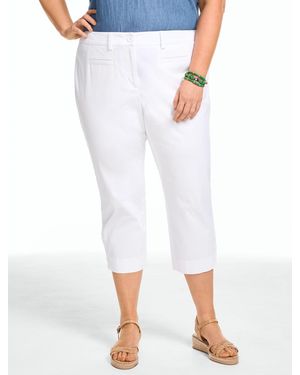Talbots Heritage Twill Capri Pants - White