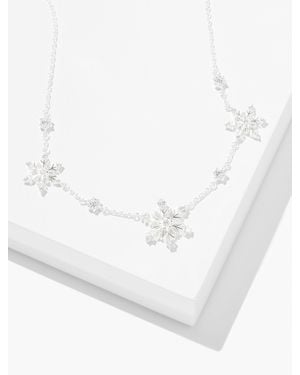 Talbots Sterling Silver Flurry Necklace - White