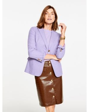 Talbots Classic Shetland Blazer - Purple