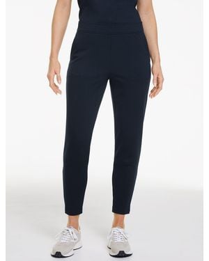 Talbots Slim Ankle Passport Ponte Trousers - Blue