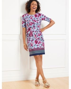 Talbots Effortless Jersey Sheath Dress - Purple