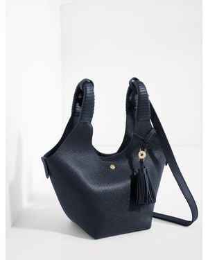 Talbots Pippa Pebble Leather Crossbody Bag - Blue