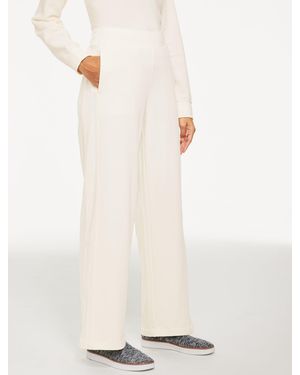 Talbots Cosy French Terry Relaxed Leg Trousers - Natural