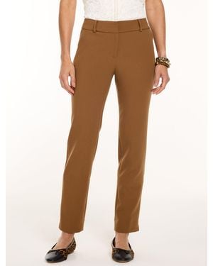 Talbots Hampshire Straight Ankle Pants - Brown