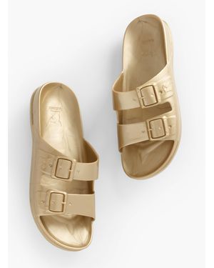 CACATOES ® Rio De Janeiro Metallic Slides - Natural