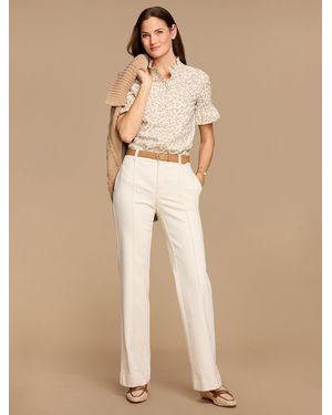 Talbots Ruffle Top - Natural