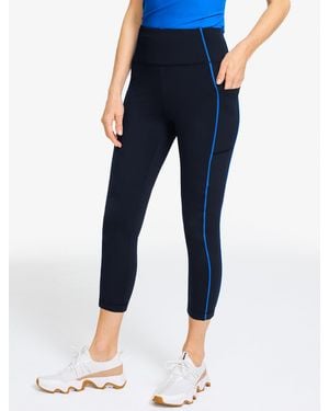 Talbots Performance Compression Capri Leggings - Blue