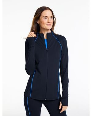 Talbots Performance Compression Full-zip Jacket - Blue