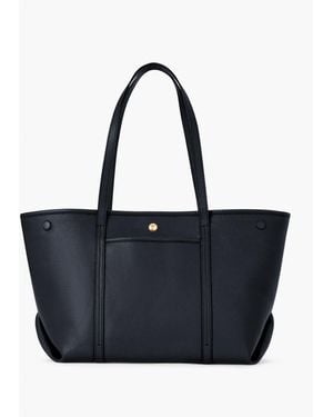 Talbots Harper Pebble Leather Tote - Blue