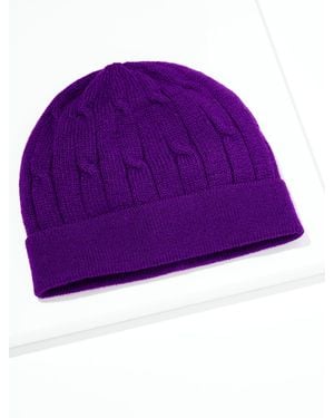 Talbots Soft Knit Beanie - Purple