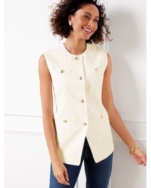 Talbots Textured Vest - White