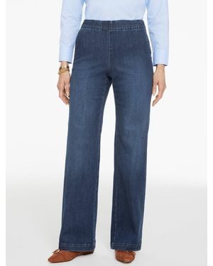 Talbots Trouser Pull-on Travel Jeans - Blue