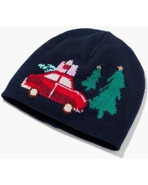 Talbots Car With Tree Beanie - Blue