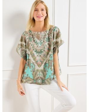 Echo Medallion Poncho - Multicolour