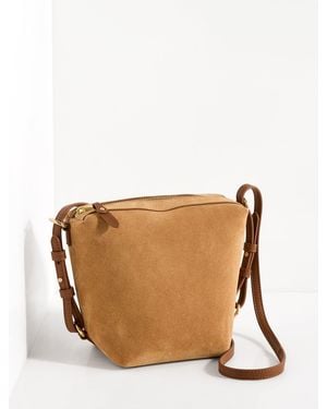 Talbots Riley Suede Crossbody Bag - Brown
