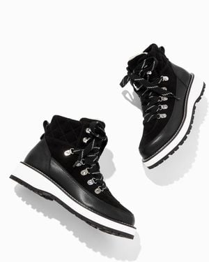Talbots Jules Suede & Leather Hiker Boots - Black