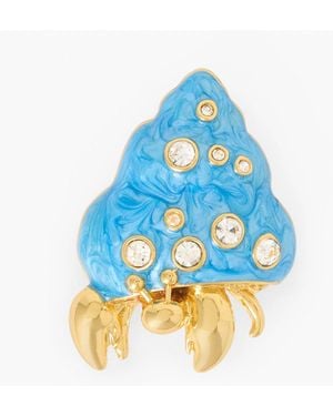 Talbots Under The Sea Hermit Crab Brooch - Blue