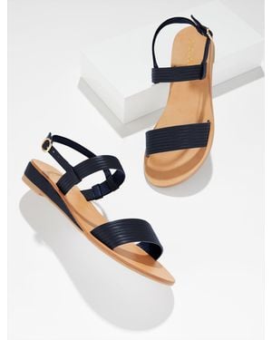 Talbots Gracelyn Nappa Wedge Sandals - White