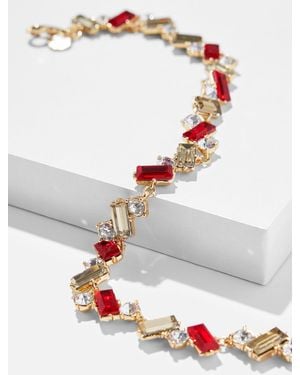 Talbots Crystal Procession Necklace - Gray