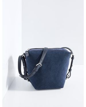 Talbots Riley Suede Crossbody Bag - Blue