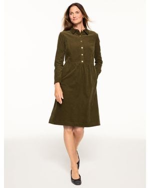 Talbots Corduroy Shirtdress - Green