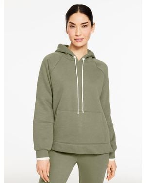 Talbots Cozy Fleece Hoodie - Green